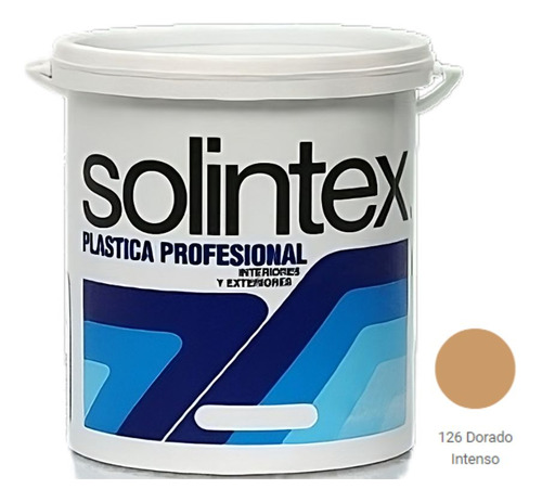 Pintura Caucho Plastica Profe Dorado Intenso Solintex 1gln 