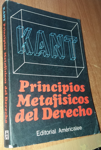 Principios Metafisicos Del Derecho    Kant