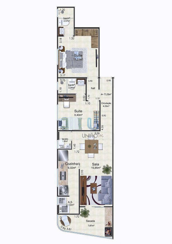 Imagem 21 de 24 de Apartamento Com 2 Dormitórios À Venda, 71 M² Por R$ 410.520,00 - Caiçara - Praia Grande/sp - Ap0185