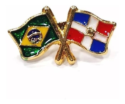 Bótom Pim Broche Bandeira Brasil X República Dominicana