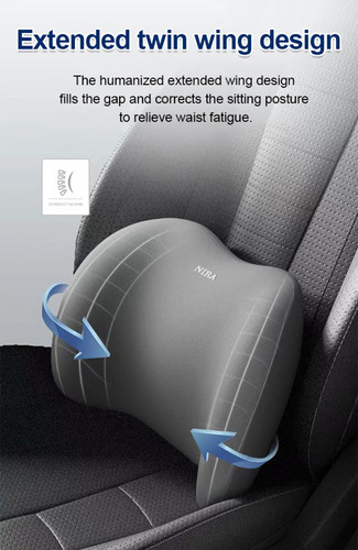 Cojín De Asiento Con Soporte Lumbar, Espuma Viscoelástica Ta