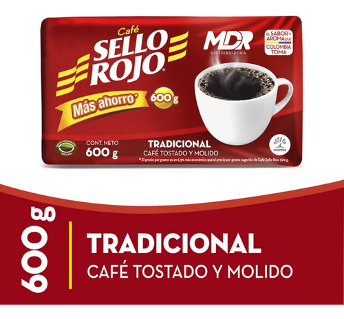 Café Sello Rojo 600gr X5 Und | Distribuidora Mdr