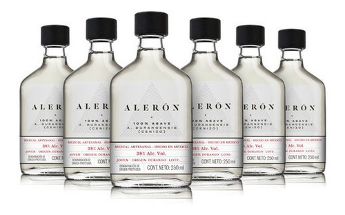 Imagen 3 de 7 de Mezcal Aleron - Agave Cenizo - 250 Ml | 1 Botella