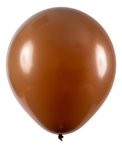 Balão Redondo Profissional Liso - Cores - 5  12cm - 50 Un. Cor Marrom