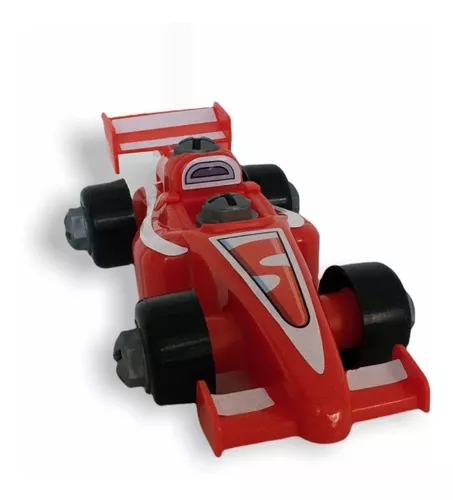 Carrinho de Corrida Senninha Pit Stop e Ferramentas 14 Peças Paki Toys