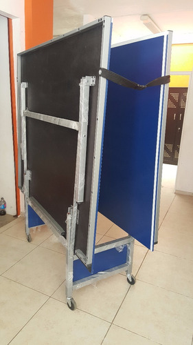 Mesa de ping pong Diversiones Bago Carro fabricada en MDF color azul