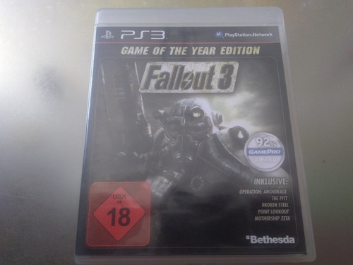 Juego De Playstation 3,fallout 3 Goty Edition,version Europe
