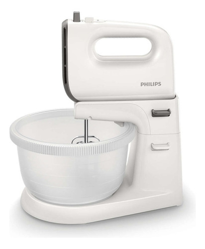 Batidora Philips Viva Collection Con Bowl 450w Hr3745/00 Color Blanco