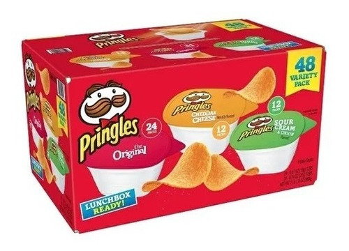 Pringles Papas Caja De 48 Snack-size Variadas 21gr 