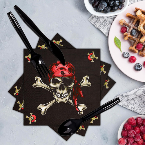 Artículos Para Fiestas Dylives Halloween Pirate Skull, 24 Un