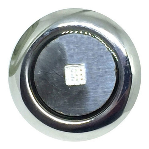 Imagem 2 de 2 de Refletor Mini Steel Square Led 10w Inox Com Plug 1/2 Pooltec