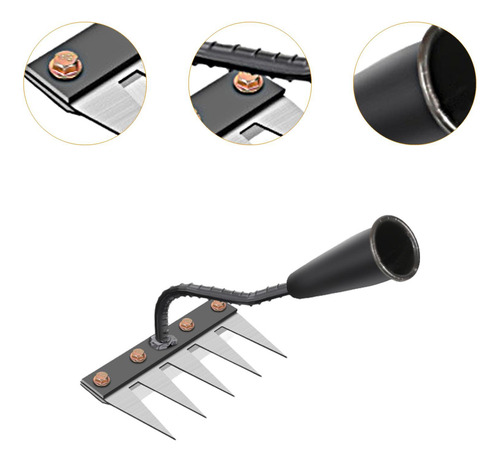 Weeding Rake Garden Garden Rake Resistente 5 Rake De Dientes