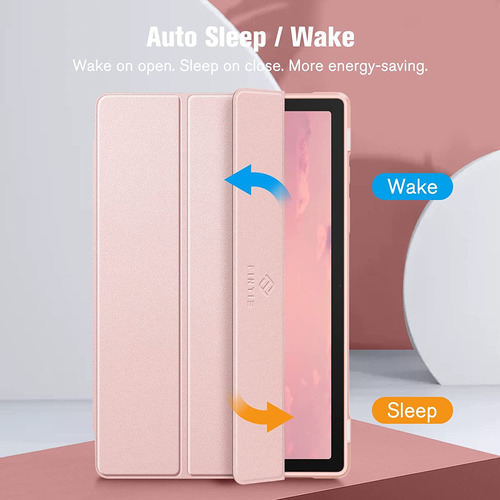 Funda Para Samsung Galaxy Tab A8 - Transparente/rosa