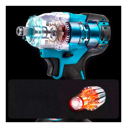Llave De Impacto Inalámbrico + Set Dados ½'' Total Carros