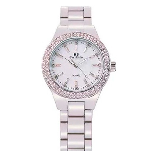 Relógio Luxo Feminino Strass Austríacos Bs Bee Sister Bs1258