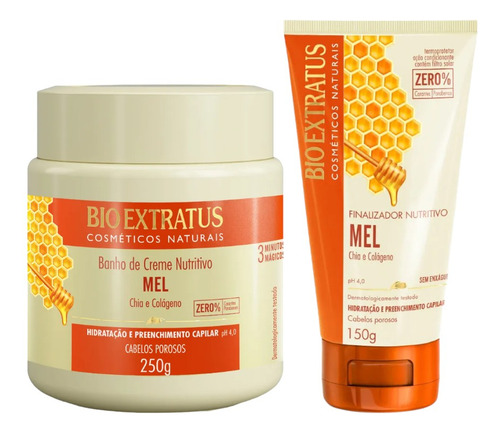 Kit Mel Bio Extratus Finalização Banho 250ml Final 150ml