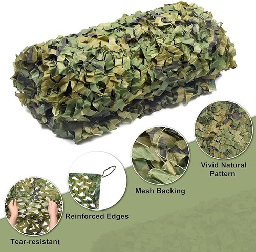 Malla Camuflaje Caza Red Camuflaje Paintball Airsoft 3x2mt