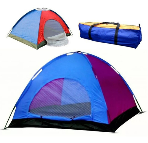 Carpa Camping 6 Personas 2.2x2.5x1.5mt Impermeable Con Maya