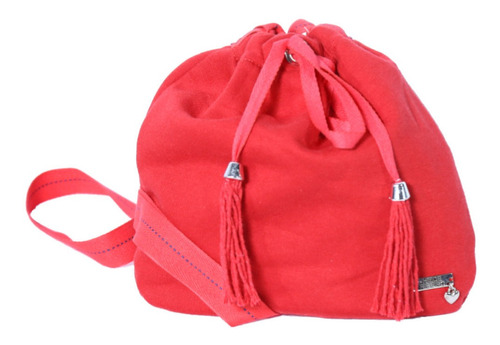 Bolsa Transversal Heide Ribeiro De Tecido Top Cor Vermelho