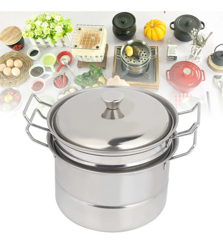 Mini Olla De Cocción Al Vapor Portátil De Acero Inoxidable
