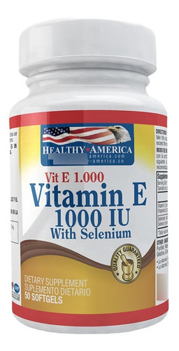 Vitamina E 1000 Iu Con Selenium 50 Softgels