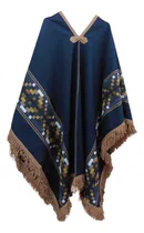 Comprar Poncho Gaucho Tradicional Folclore Azul