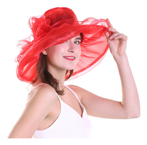 1 Gorros Elegantes De Ala Ancha For Mujer, For Bodas, Fiesta