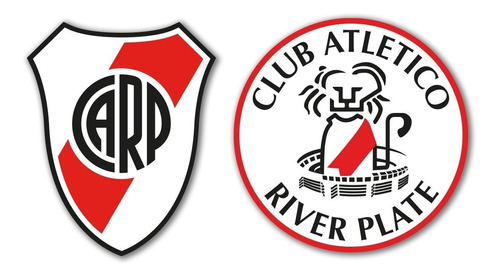 Nuevo Escudo River Plate + Escudo River Retro Cuadro Futbol