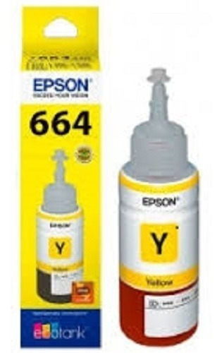 Botella Epson De Tinta Amarilla L-200 T664420 Amarillo