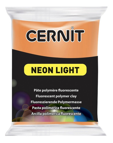 Arcilla Polimérica Cernit Neon Naranja 56 Gr Ideal Joyeria