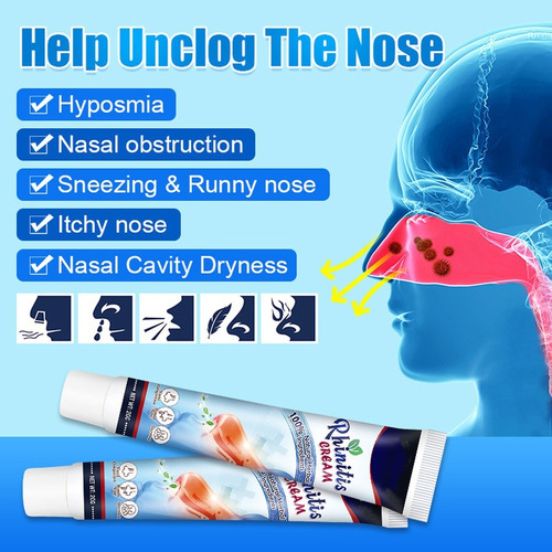 4×crema En V Para Aliviar La Congestión Nasal La Secreción N