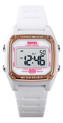 Skmei - Reloj 1614wt Digital Para Mujer