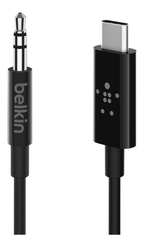 Imagen 2 de 6 de Cable Audio Belkin Mini Plug 3,5 Mm Usbc Auto