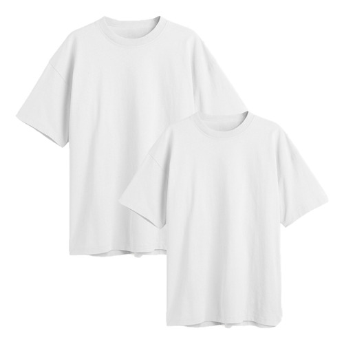 Remera Oversize - Pack X 2 - Algodon Peinado Premium - Moda