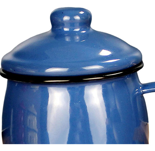 Taza De Esmalte De 380 Ml Con Asa, Taza De Té Para