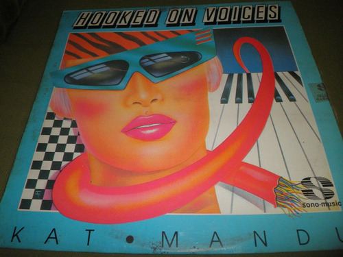 Disco Remix Vinyl 12'' Kat Mandu - Hooked On Voices (1987)