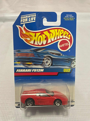 Ferrari F512m Hotwheels Escala 1:64. Vintage. En Blister.