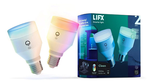 Lifx Clean A19 1100 Lúmenes, A Todo Color Con Hev Antibacter