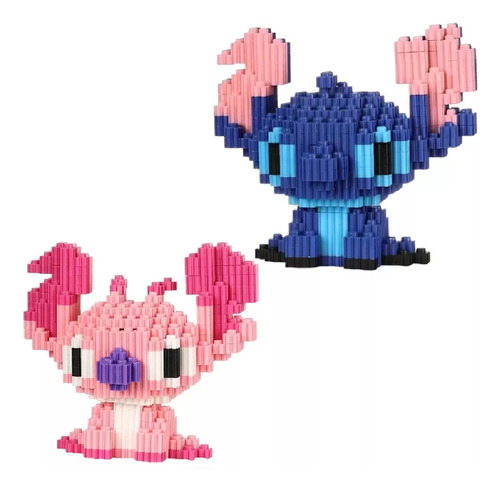 Pack Mini Bloques 3d Armables | Stitch Con Ángel