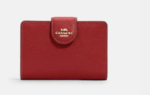 Cartera coach roja hotsell