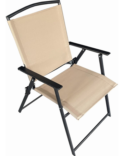 Silla Plegable De Jardin Beige Crema - Alaska