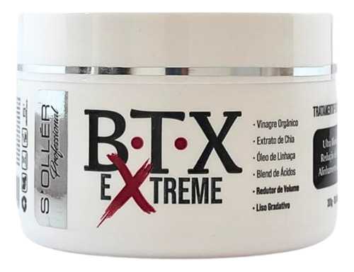 Btx Liso Extremo Vinagre Orgânico Soller Profissional 300g