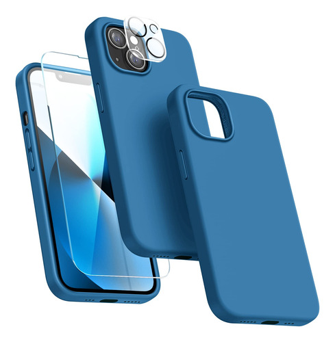 Dssairo [5 En 1] Funda Diseada Para iPhone 13, Con 2 Protect