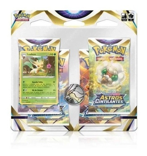 Imagem 3 de 4 de Blister Quadruplo Leafeon E Glaceon Astros Cintilantes Ee9