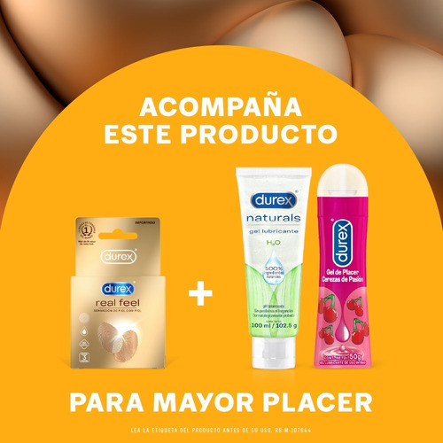 Imagen 4 de 5 de Condones Sin Latex Durex Real Feel X 3 Und