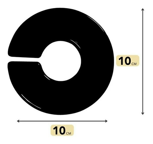 Organizador Divisor Marcador De Araras Kit Com 30 Unid Branc