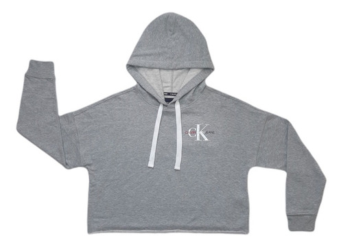 Polerón Calvin Klein Usa Flag Mujer- Gris Claro