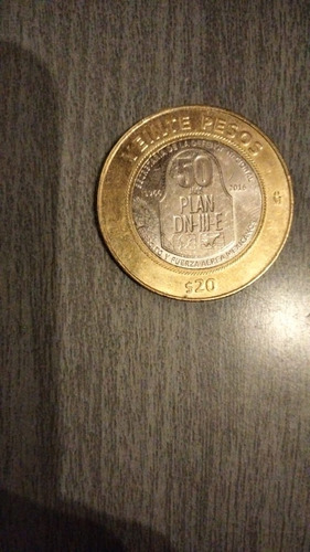 Moneda De $20 Del Plan Dniii