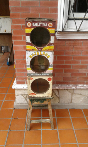 Latas De Galletas Antiguas Con Visor. Originales. C/u 