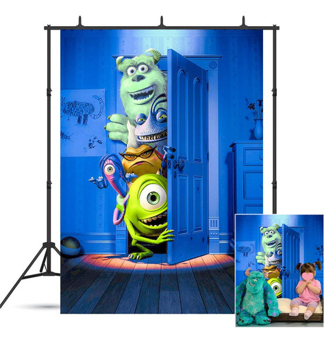 Cartoon Monsters Photography Backdrop Children Birthday